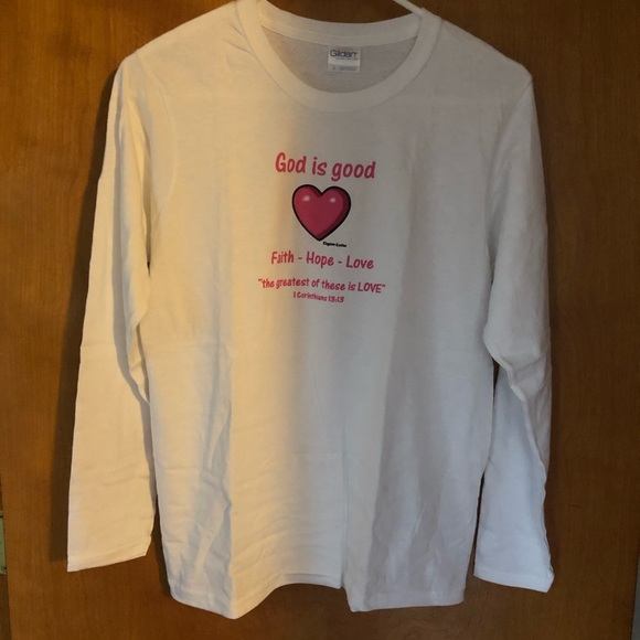 💕 NEW: GOD IS GOOD Long sleeve T-shirt makes a great gift 💝 🎁 - Picture 1 of 3